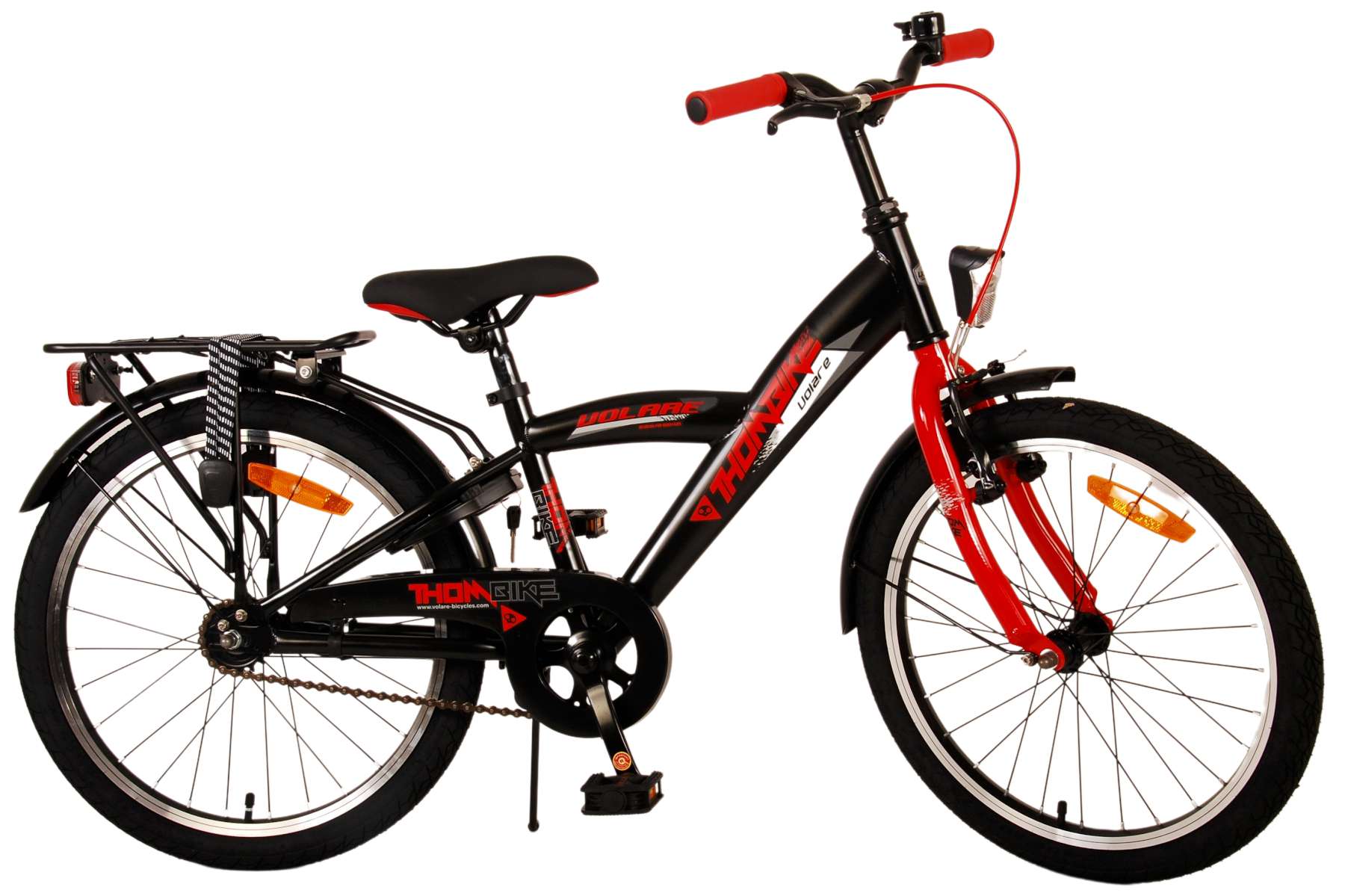 TPFSports Thombike Kinderfahrrad - Jungen - 20 Zoll - Rücktritt + Handbremsen - Schwarz/Grün