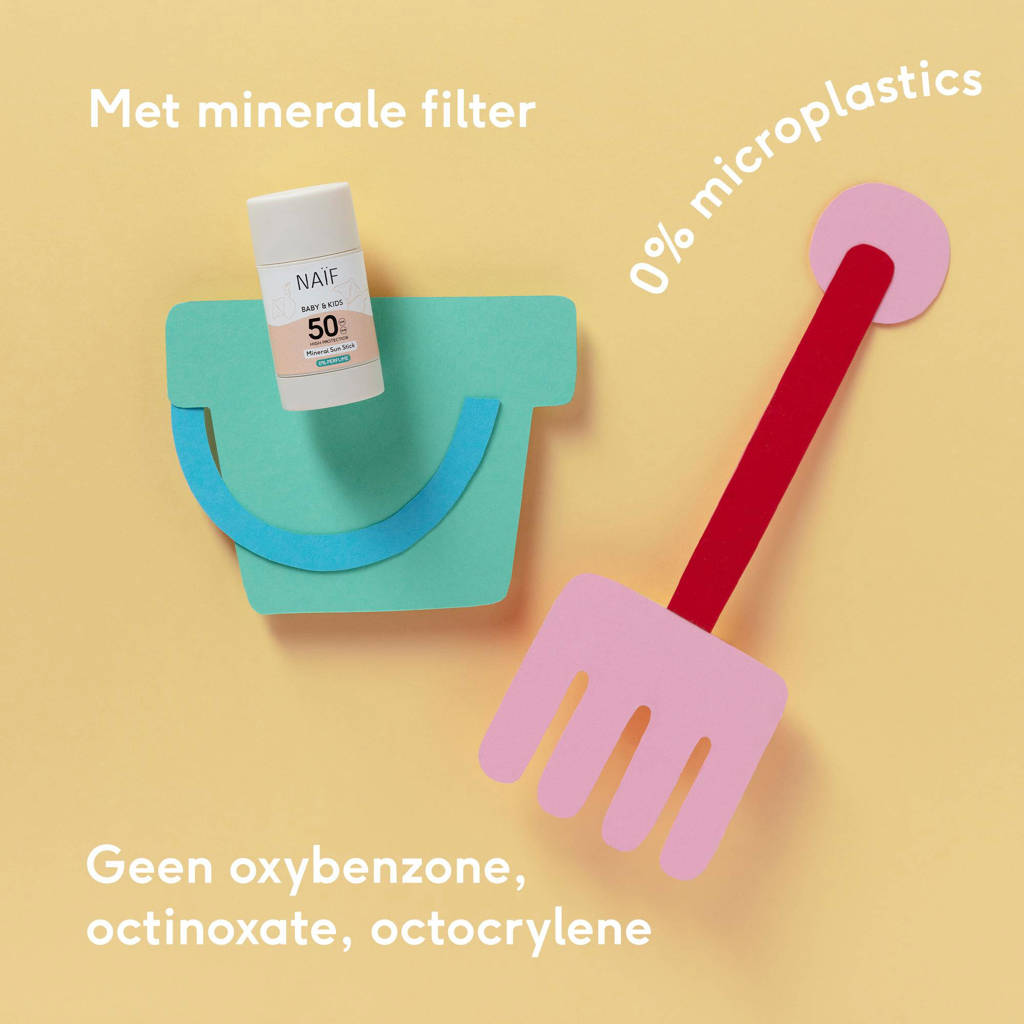Makkelijk in gebruikBaby & Kids 0% parfum minerale zonnebrand stick factor 50 - 36 gr