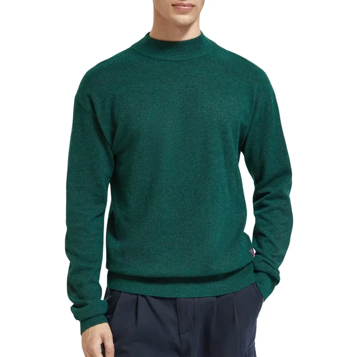 Scotch & Soda Dropped Shoulder Basic Mock Trui Heren