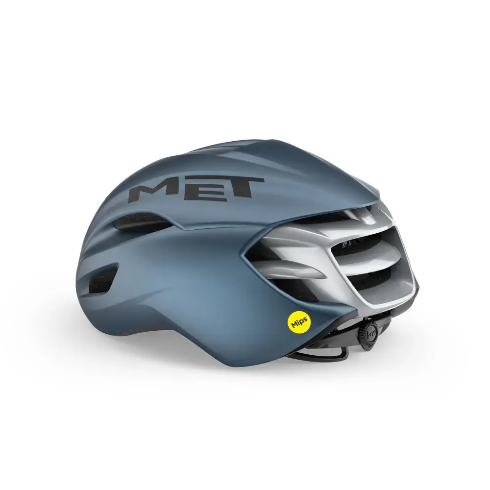 MET Manta MIPS Race Fietshelm Blauw/Zilver