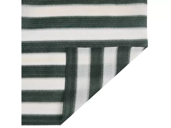 Filet brise-vue vert et blanc 1,2x25 m PEHD 75 g/m²