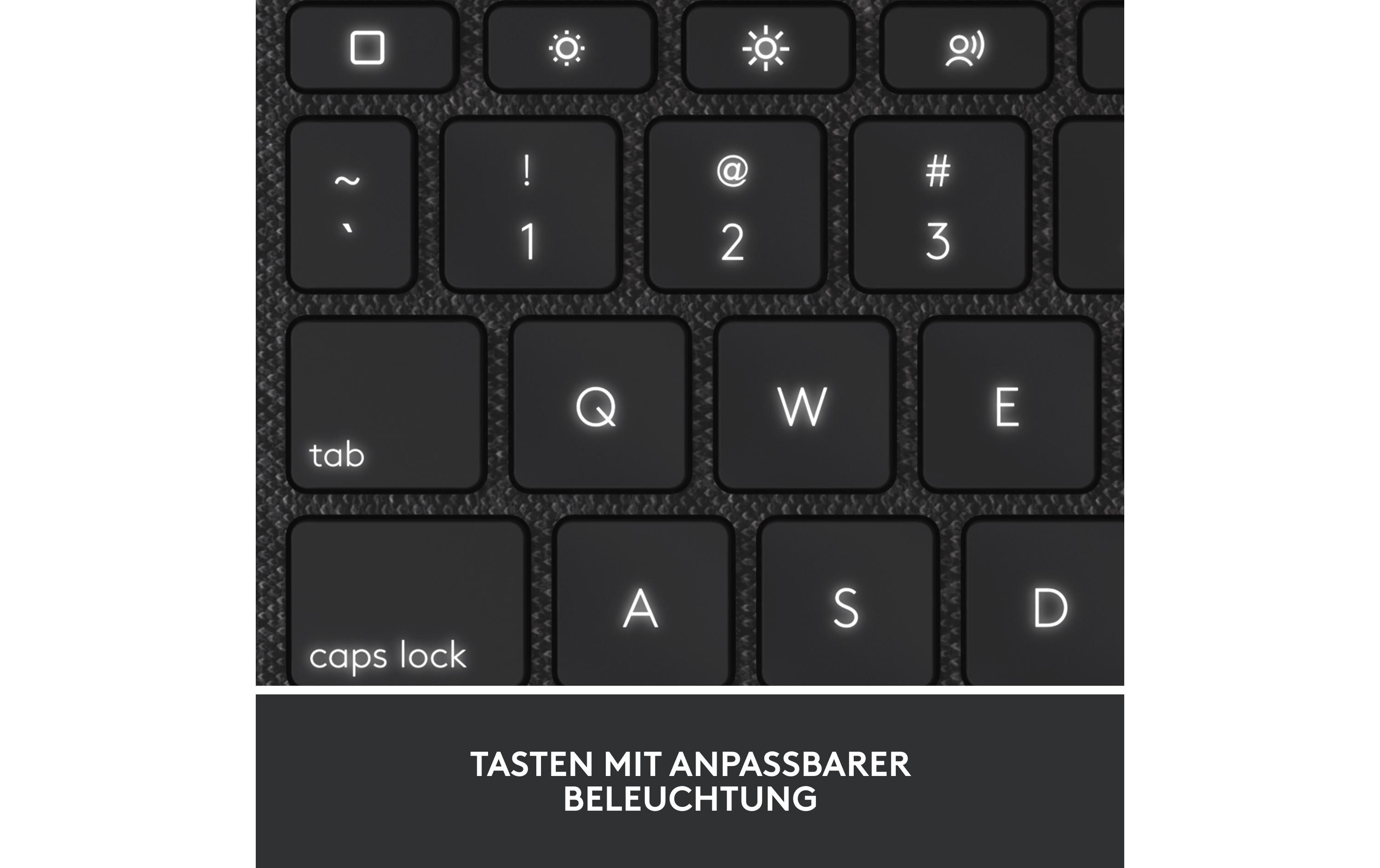 Tablet Tastatur Cover Combo Touch iPad (10. Gen./A16(2025))<br>Keyboard Case – Abnehmbare Tastatur mit Hintergrundbeleuchtung – Trackpad, Smart Connector