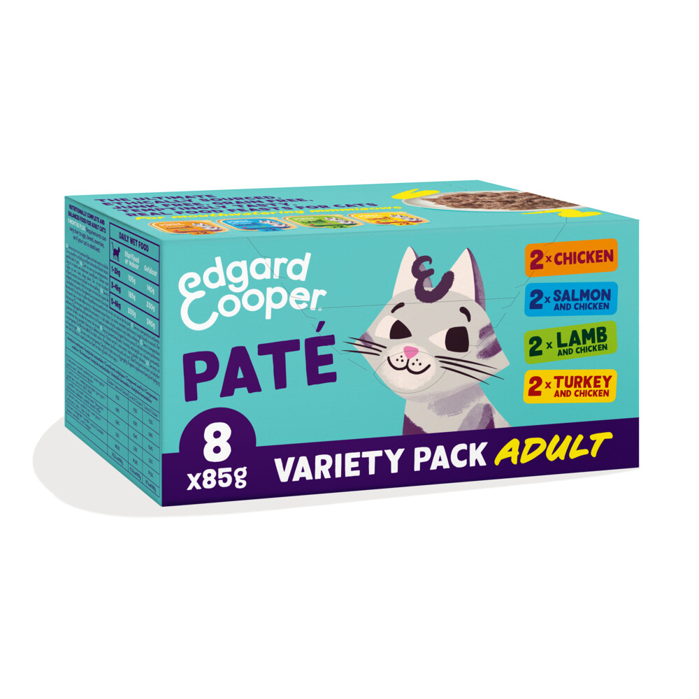 Edgard & Cooper Kattenvoer Adult Multipack Pate8 x 85 gr