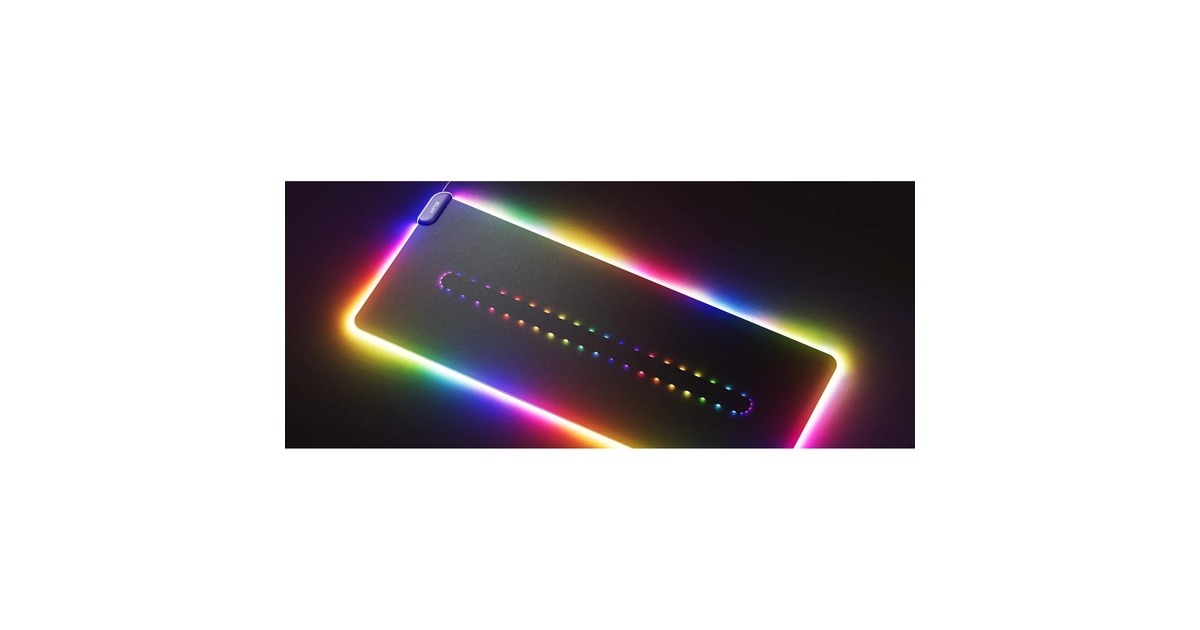 HYTECNVS Intense Play Mat gaming muismat  (Zwart, RGB led, Tweedekans)