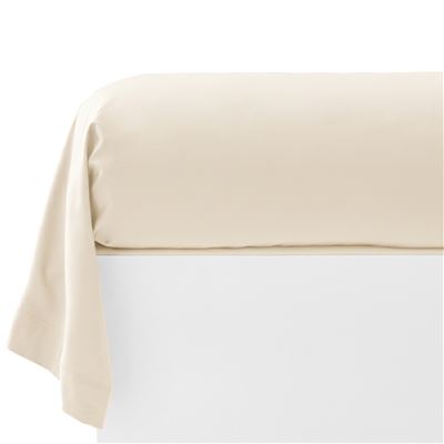 Linge de lit percale bicolore finition galon