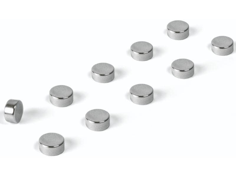 Trendform Haftmagnet Steely Silber, 10 Stück Magnetset