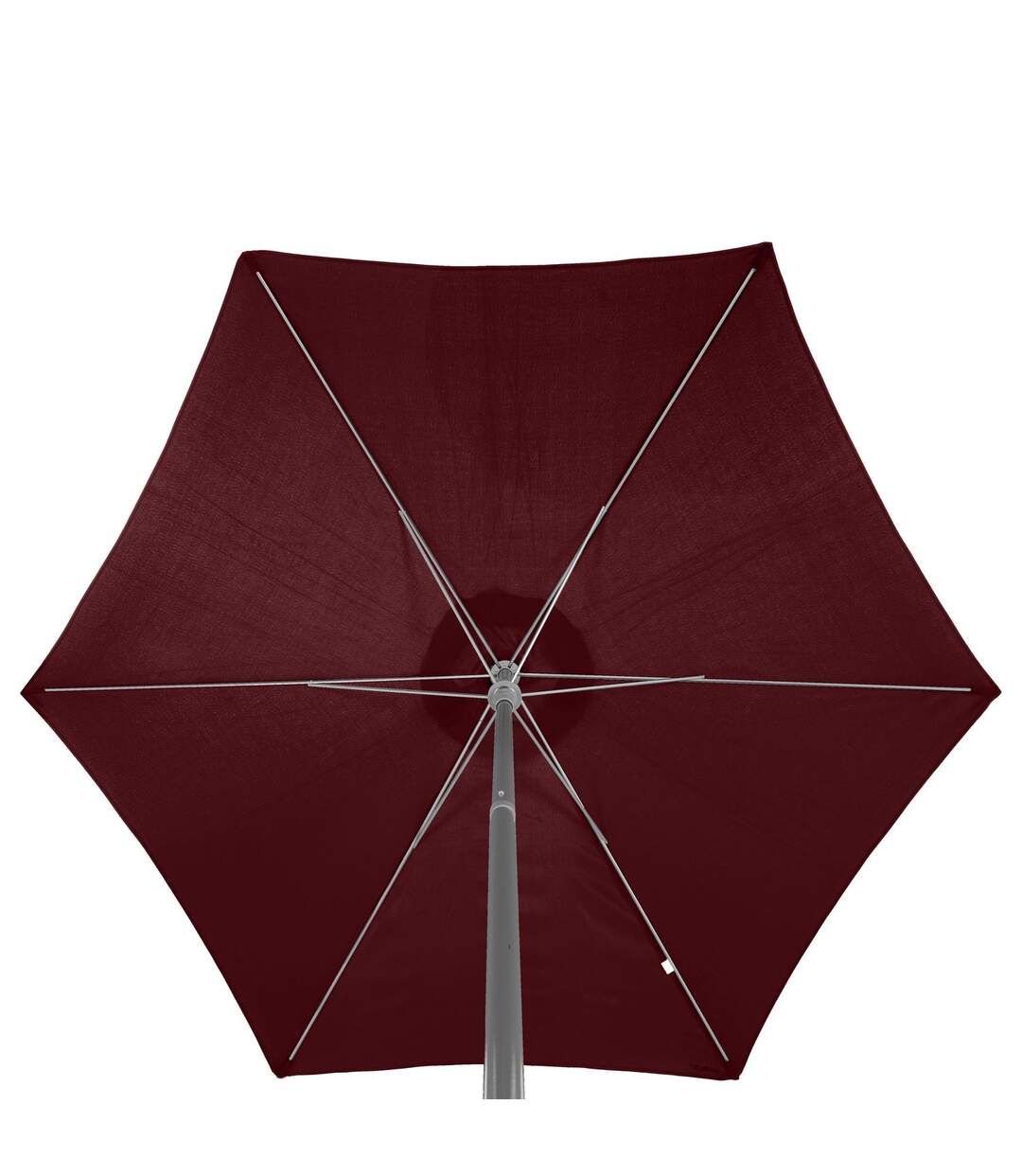 Parasol droit rond Anzio - Diam. 230 cm - Bordeaux