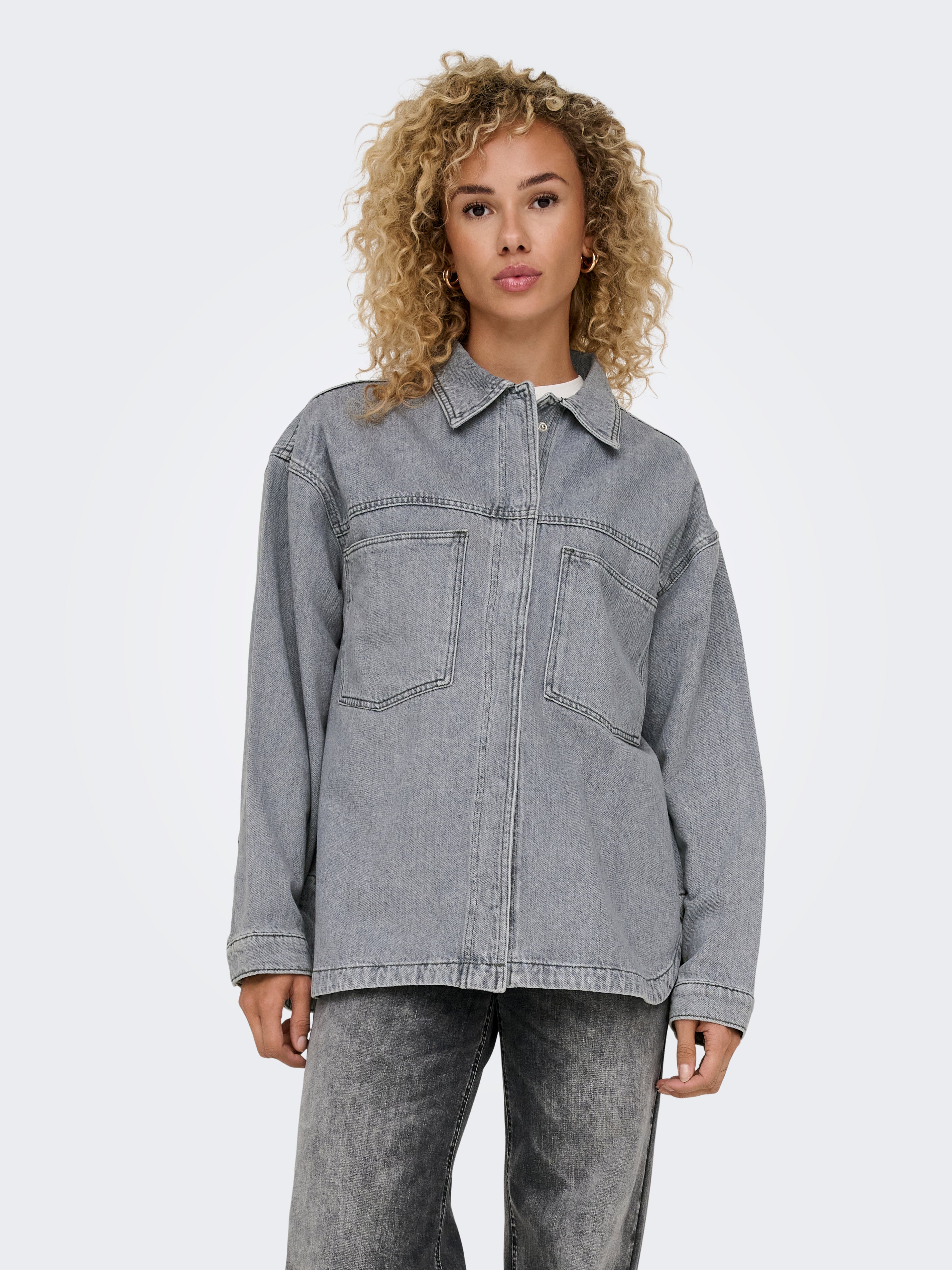 ONLEMMIE Jeanshemd Medium Grey Denim