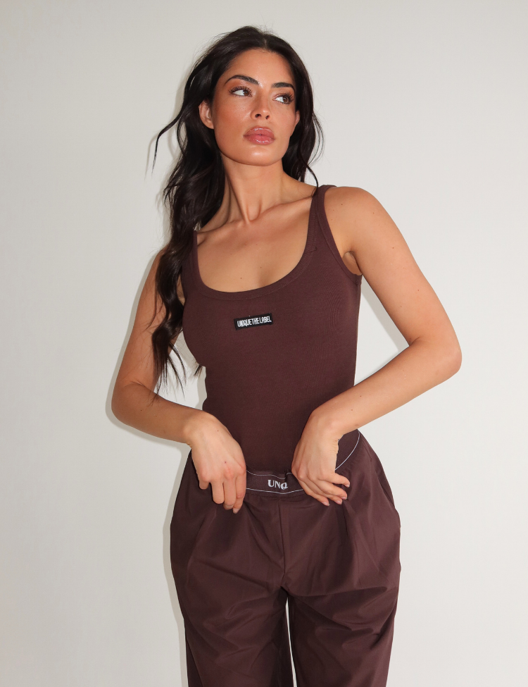 Unique The Label Jill Bodysuit Dames Donkerbruin