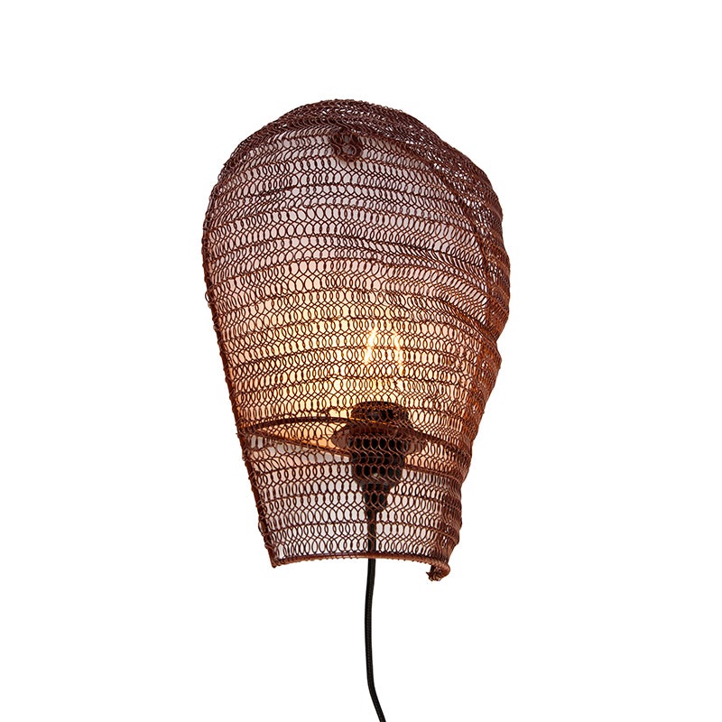 Oosterse wandlamp, brons, 35 cm - Nidum