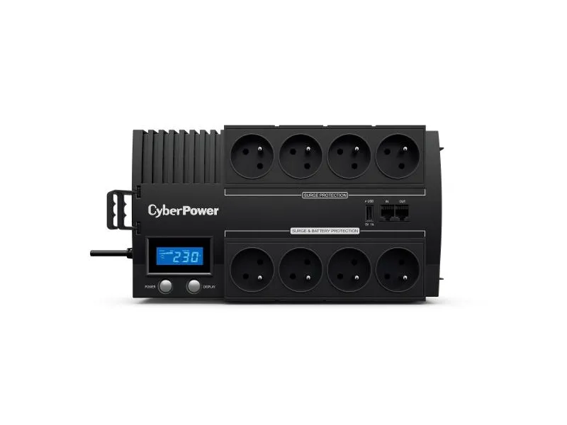 CyberPower BRICs LCD Series BR700ELCD - UPS - AC 220/230/240 V - 420 Watt - 700 VA - USB - output-stikforbindelser: 8 - Frankrig