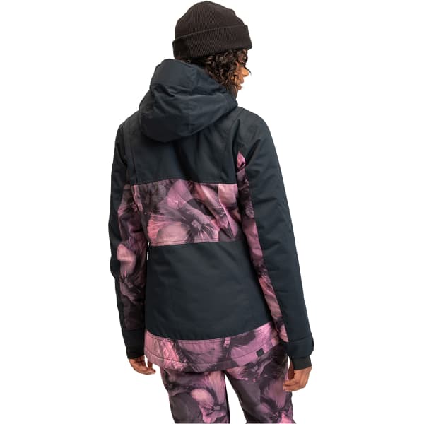 Veste de ski ROXY PRESENCE PARKA SNJT TRUE BLACK PANSY PANSY