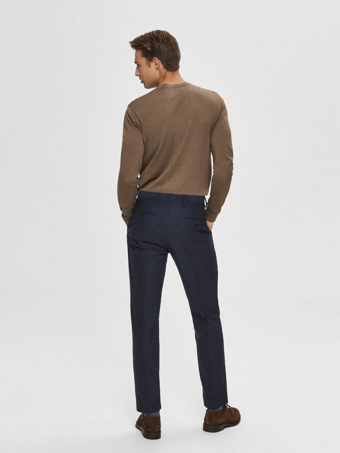 Selected Homme SLHBERG CREW NECK B NOOS Teak/melange