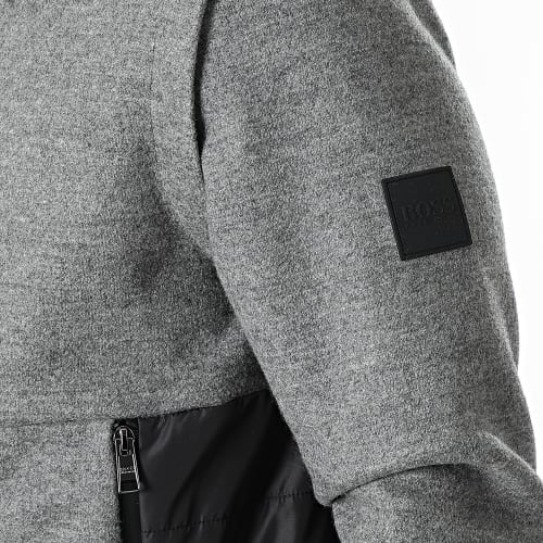 Veste Zippée Capuche 50458176 Gris Chiné Noir
