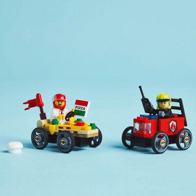 LEGO City 60458 Billøp mellom pizzabil og brannbil