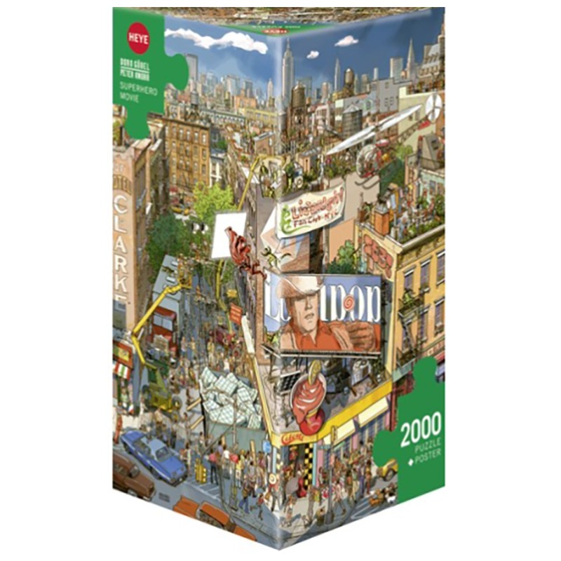 Puzzle 2000 pièces - Gobe kno superhero movie