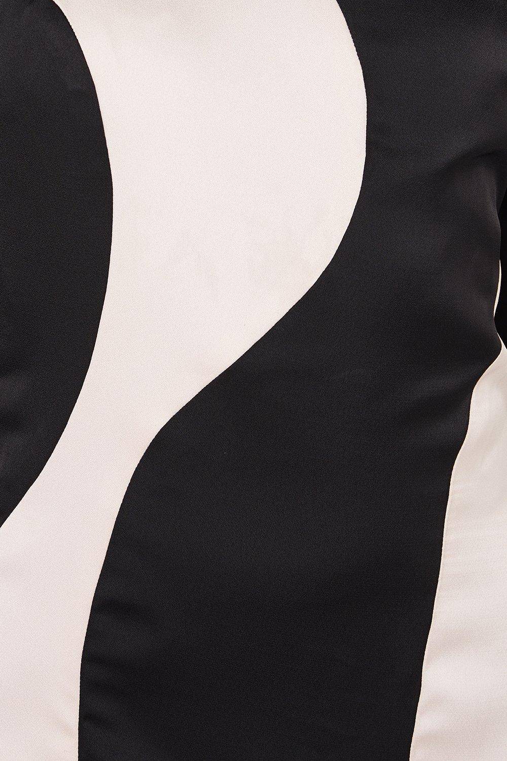 Coast Robe Midi Satinée Mono pour Invitée de Mariage