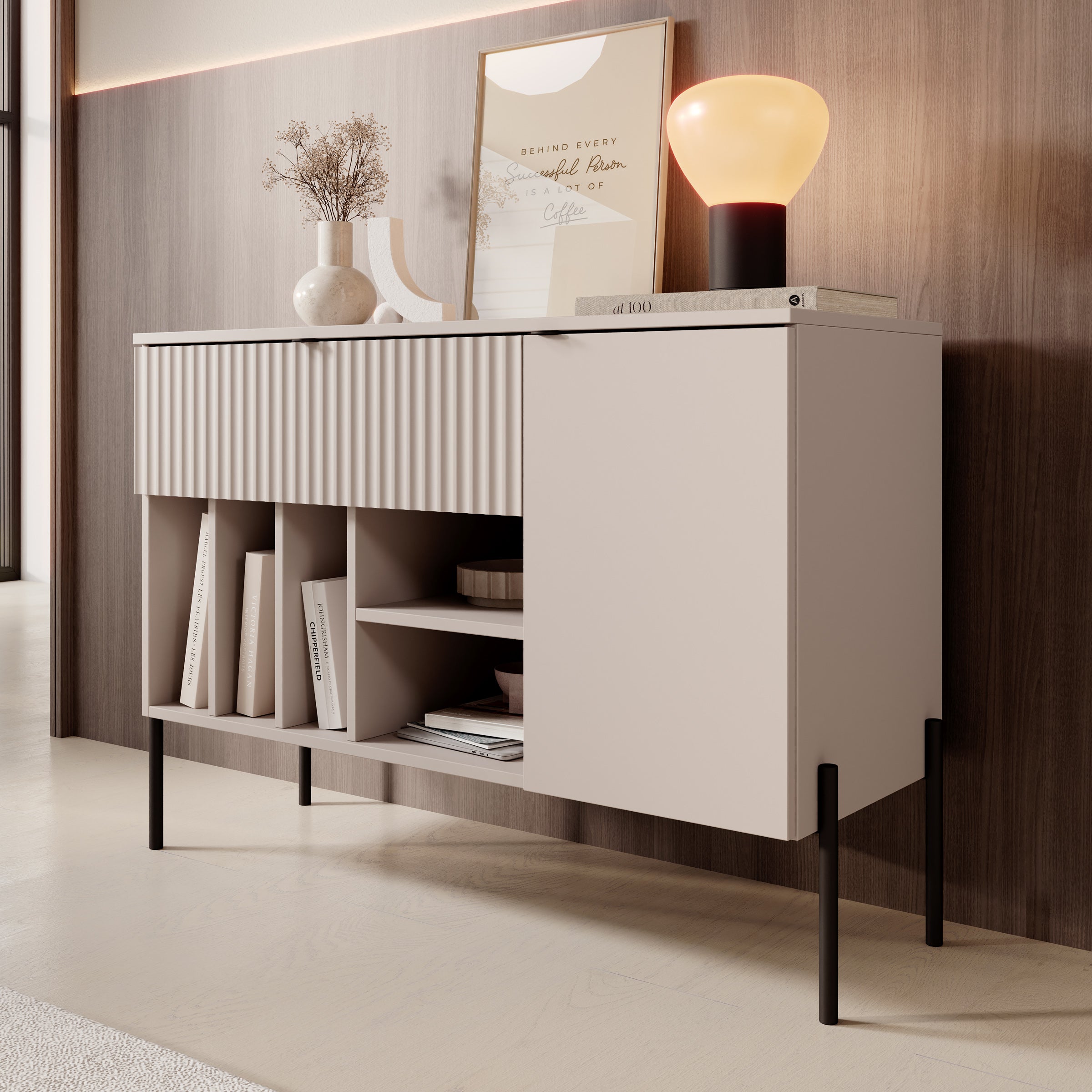 Oriya - Dressoir - Beige - 105x40x75 cm