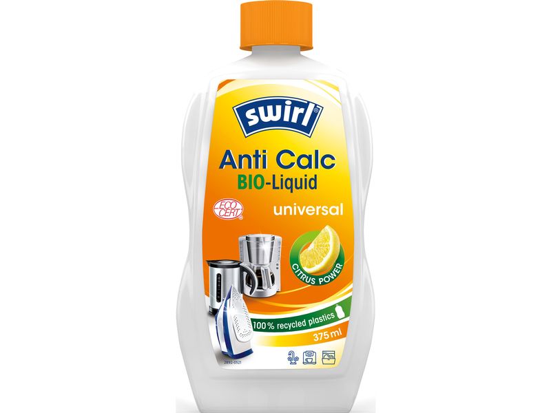 Swirl Entkalkungsmittel Anti Calc Bio Liquid Universal 375 Swirl Entkalker entfernt hartnäckige Kalkbeläge