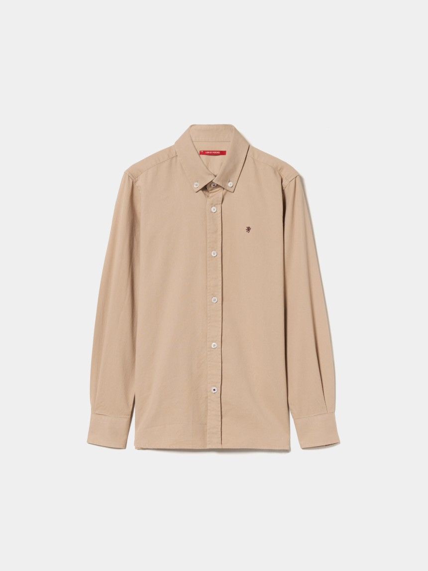 Camisa de algodão manga comprida