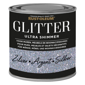 Rust-Oleum glitterverf ultra shimmer silver 250 ml