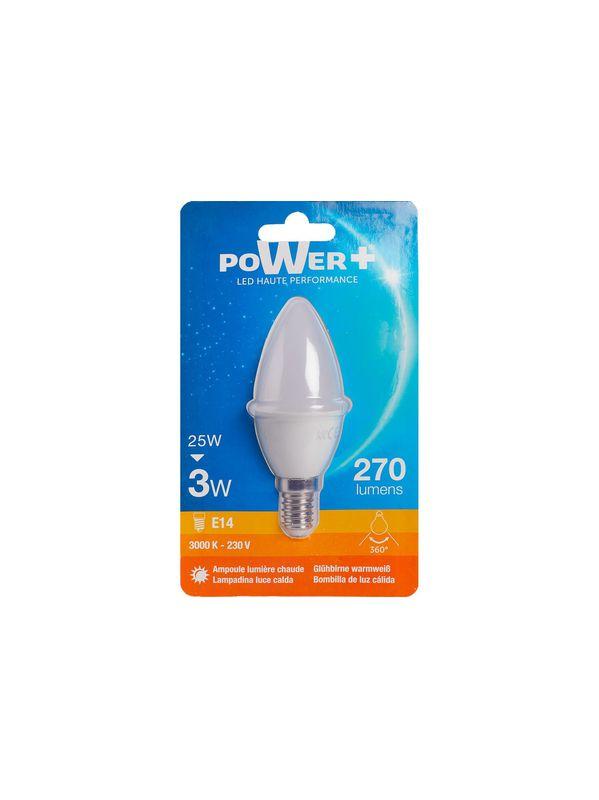 AMP.LED E14 3W 25W BOUGIE LIC