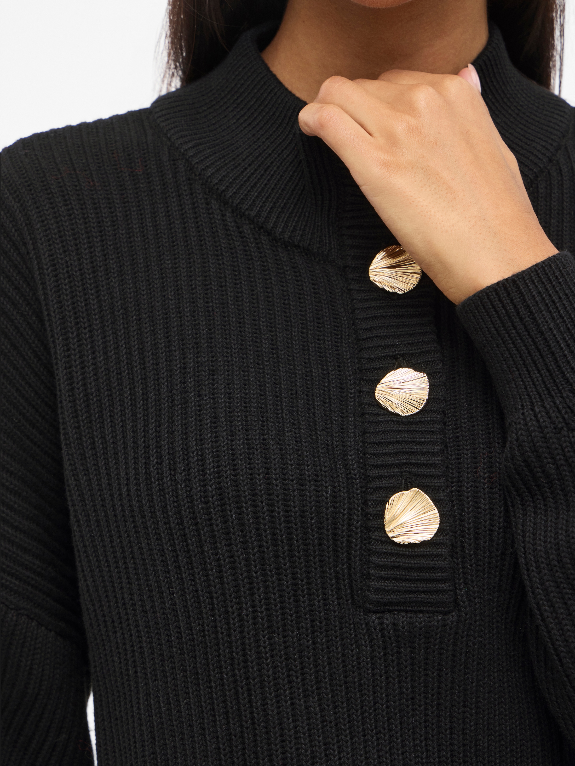 Vila Stehkragenpullover »VICHING CREW NECK L/S KNIT TOP - NOOS«