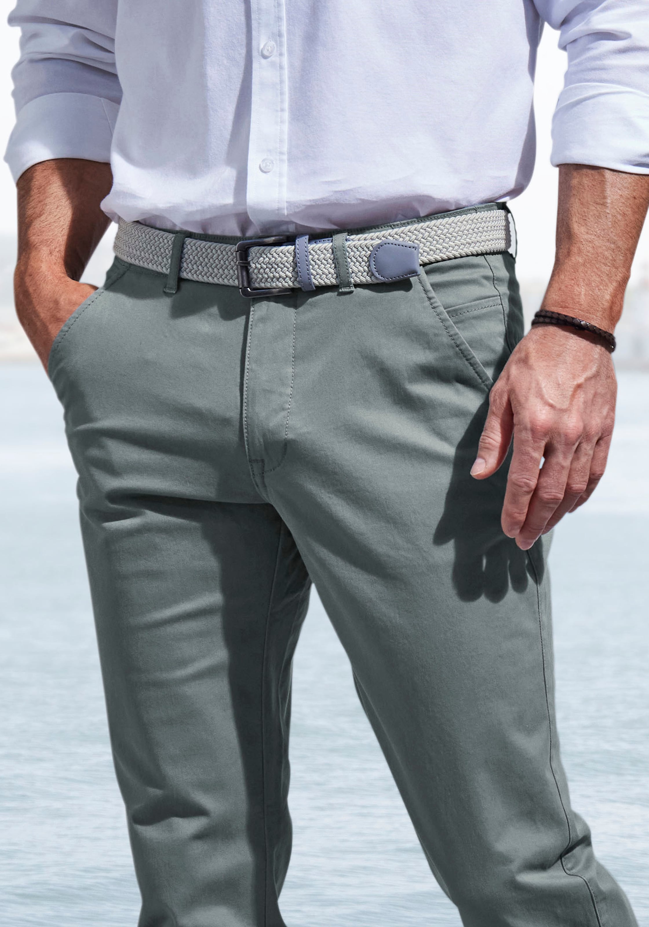 John Devin Chinohose »regular-fit«  aus elastischer Baumwoll-Qualität