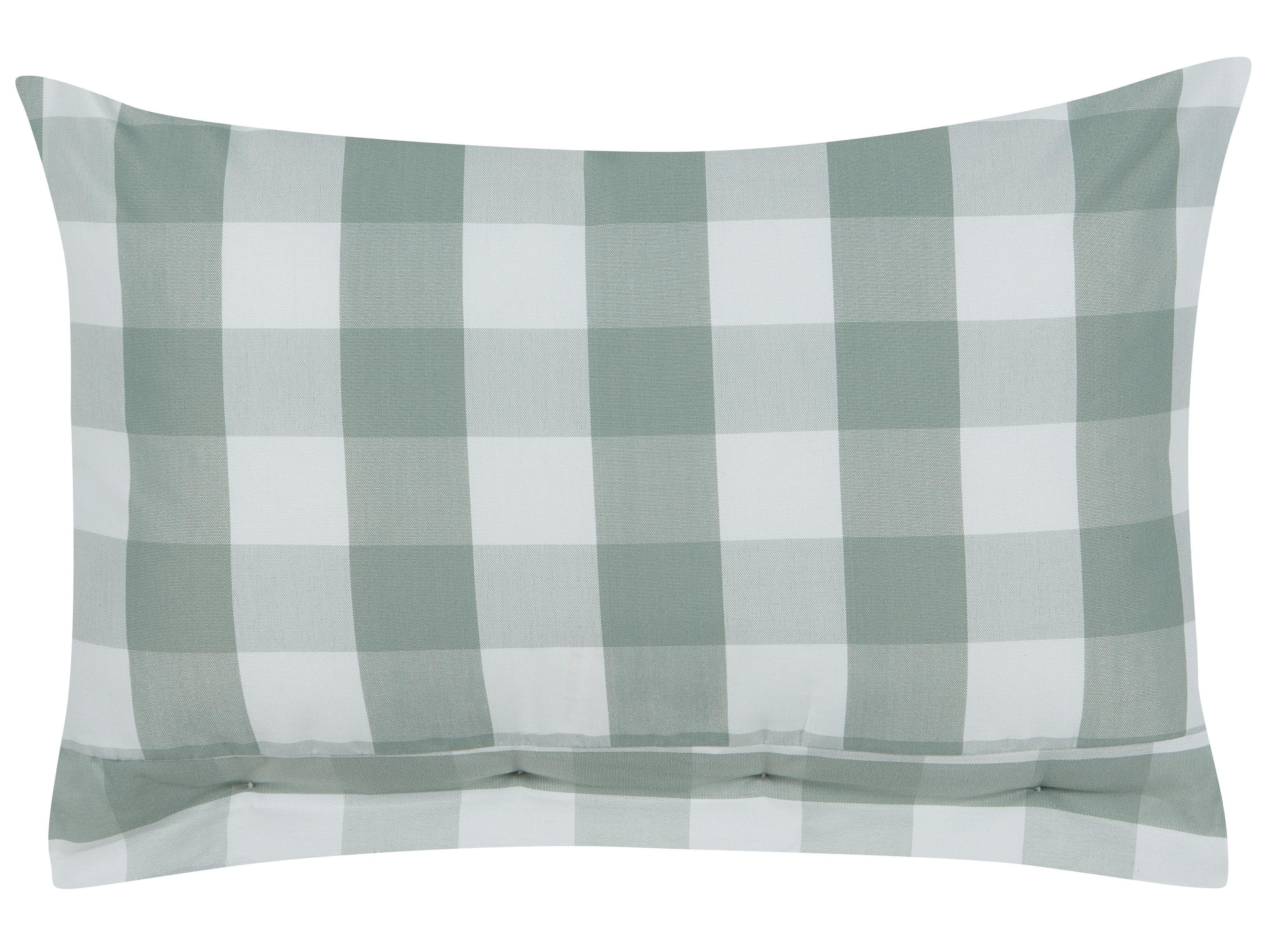 Set van 2 sierkussens TAMNINE 40 x 60 cm Mintgroen geblokt patroon