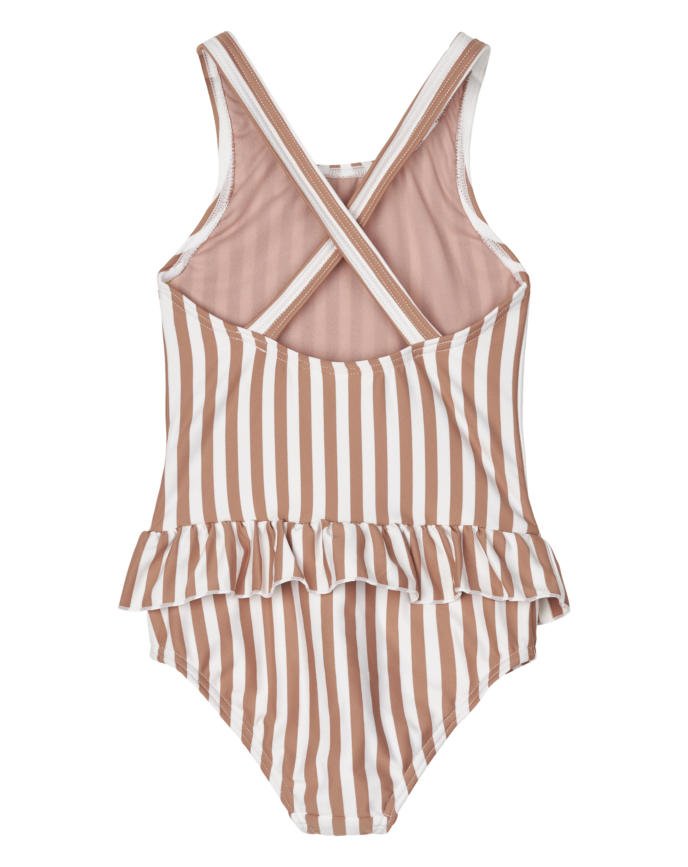 Badeanzug AMARA STRIPE in tuscany rose/creme