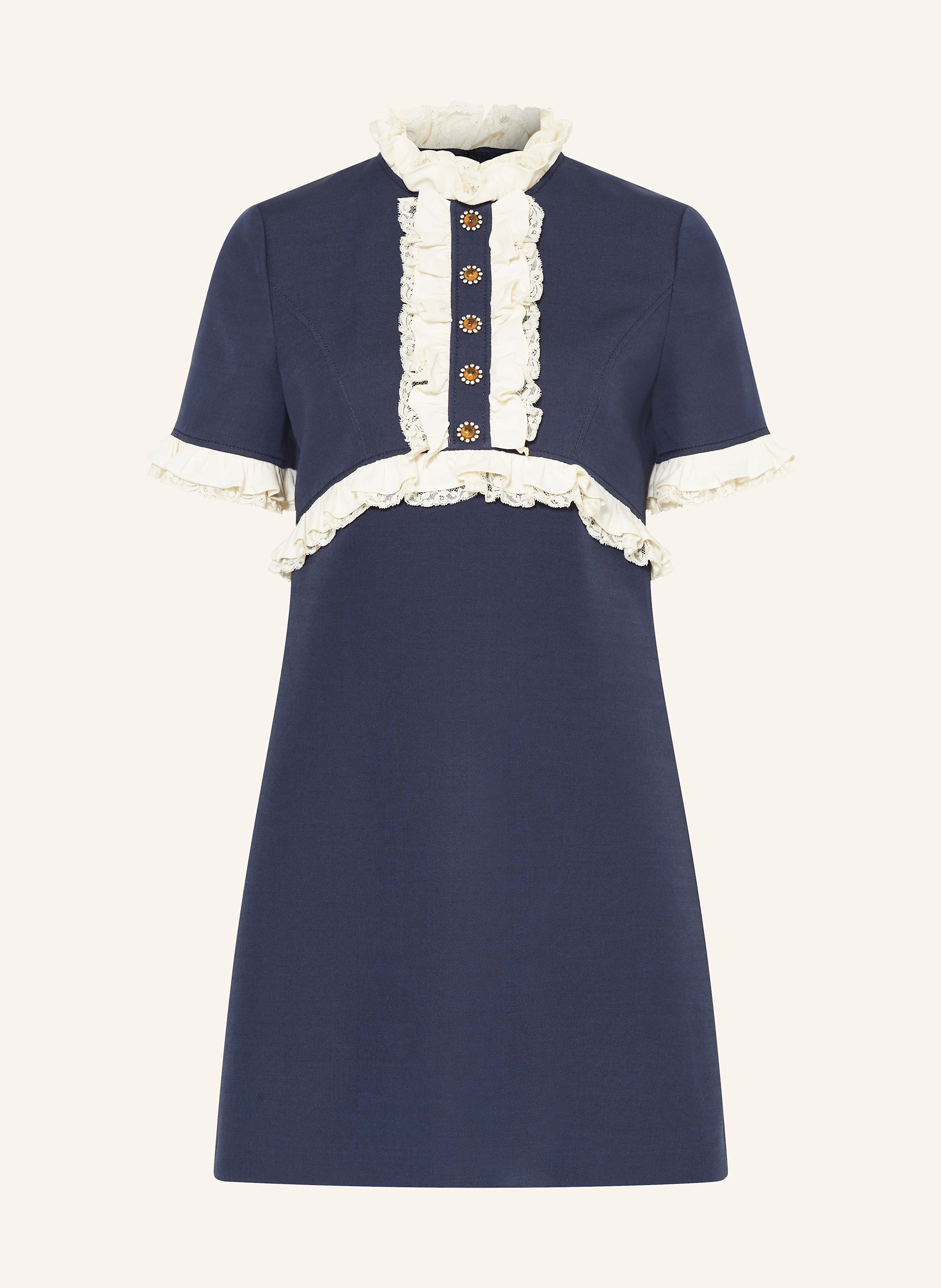 VALENTINO Kleid mit Seide und Spitze
