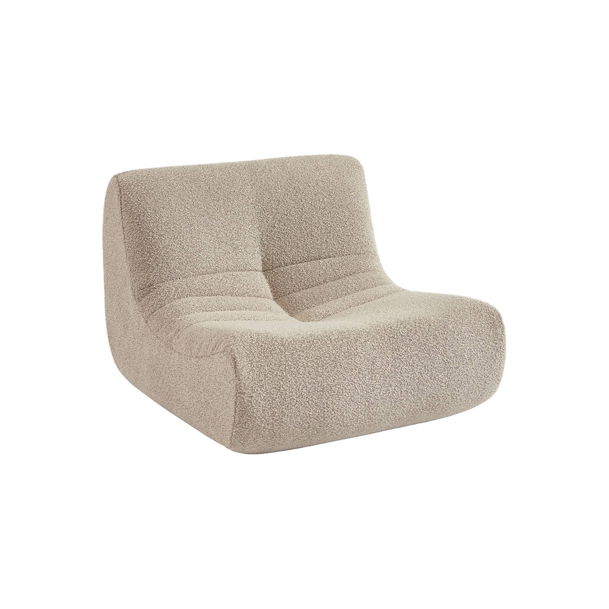 sweeek - Kinderfauteuil met gestructureerde bouclé 1-zits