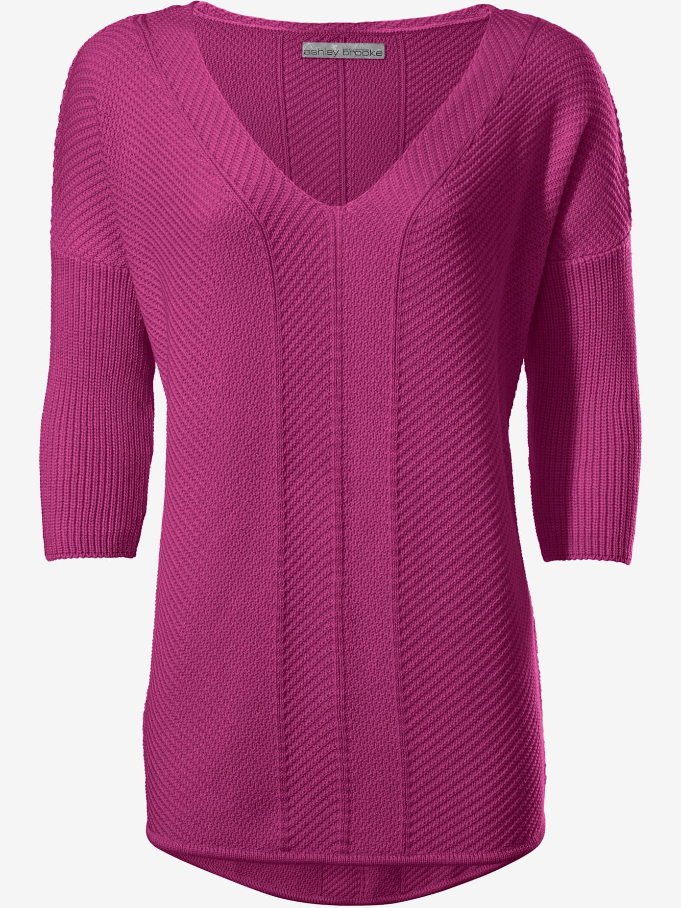 Pull col v look ample tendance