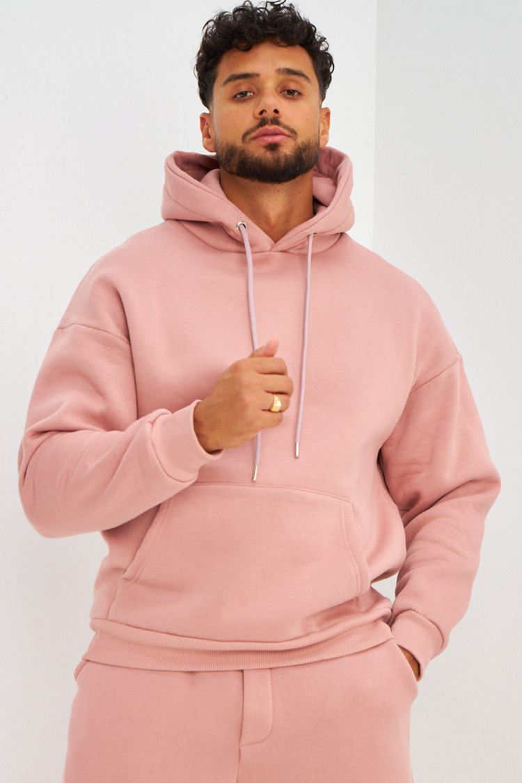 Ensemble sweat à capuche + jogging rose