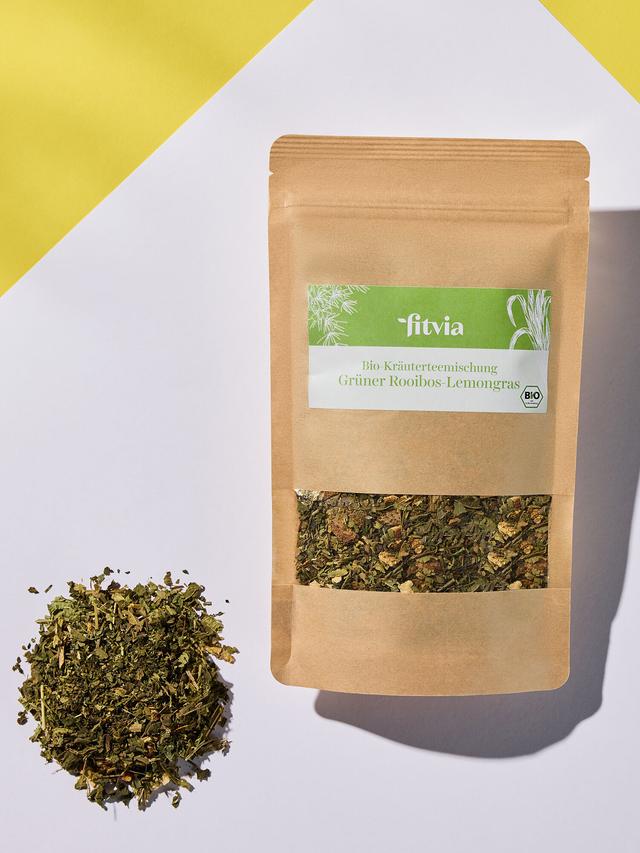Bio-Kräuterteemischung Rooibos-Lemongras, 70 g