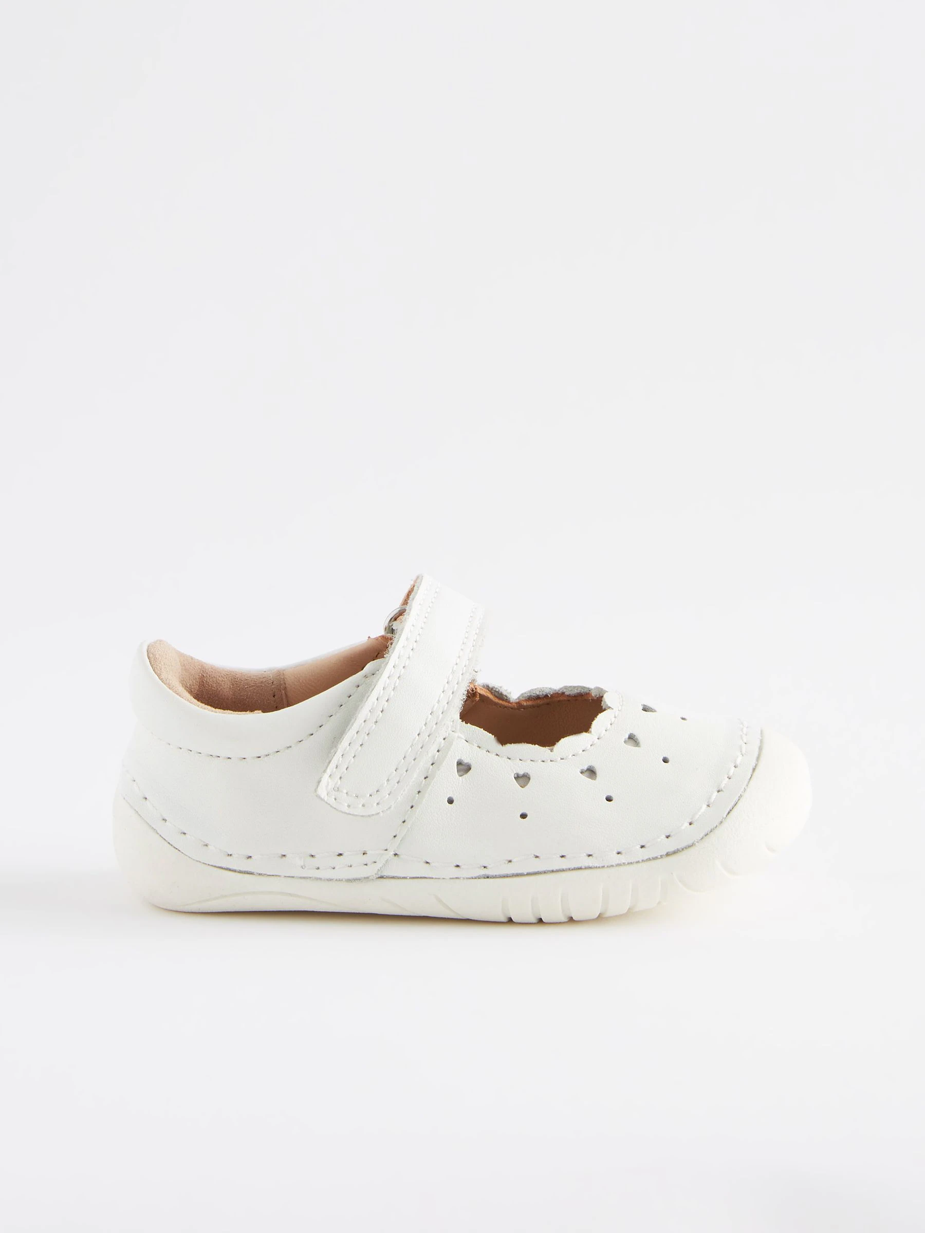 Wit leer - Mary Jane babyschoenen