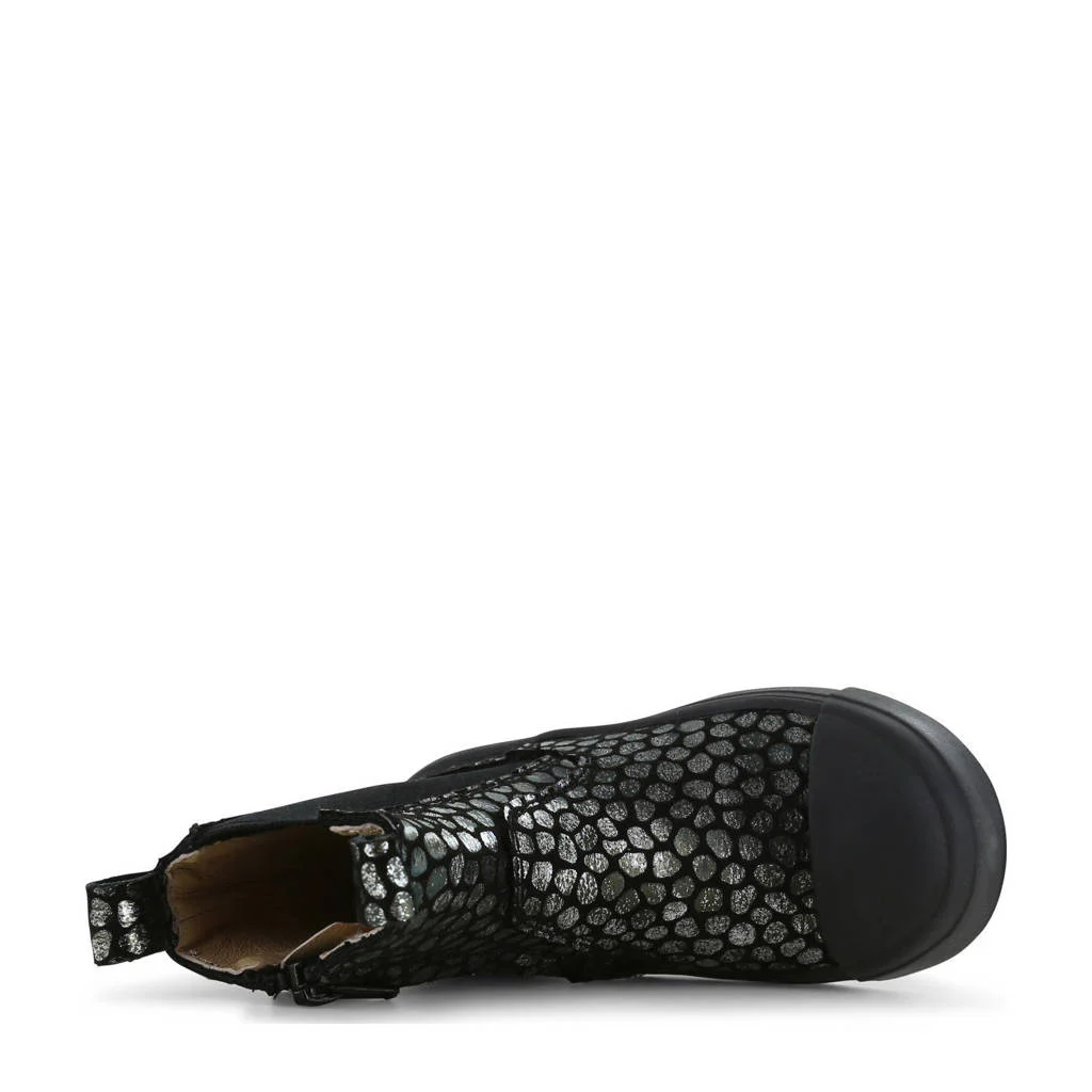 Shoesme enkelboots zwart/zilver