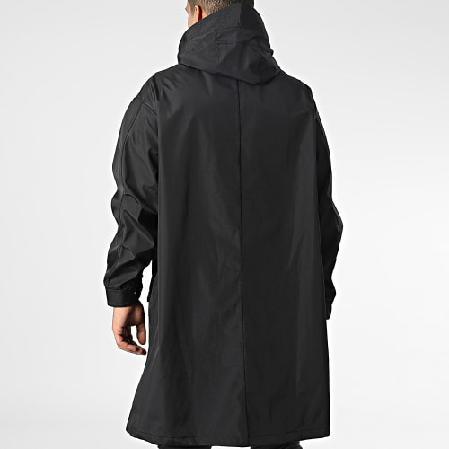 Veste Longue Zippée Capuche JOT-1 Noir