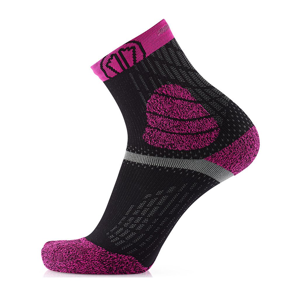 Sidas TRAIL PROTECT - Chaussettes noir/rose