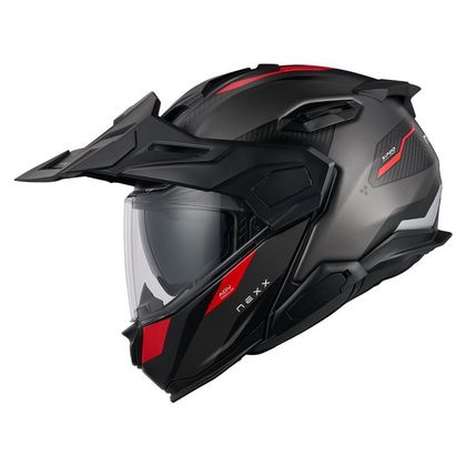Casque Nexx X.LIFECOUNTRY - TERRA - Gris / Rouge
