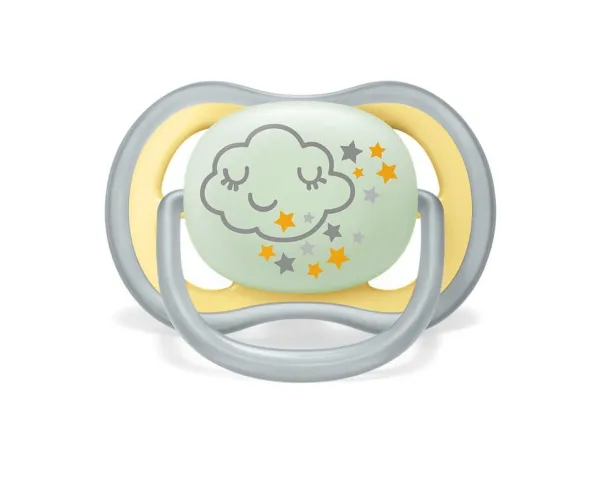 Philips AVENT Ultra air SCF376/01 sut, Nat baby sut, Ortodontisk, Silikone, Dreng/Pige, Tåler opvaskemaskine, 2 stk