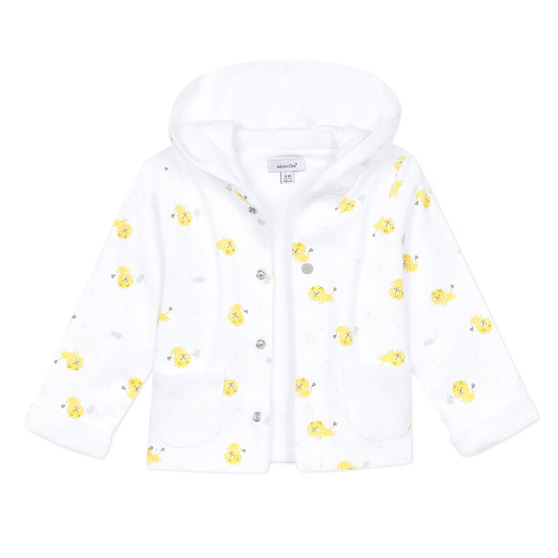 Manteau blanc ouatiné imprimé lions naissance Absorba Aucune nuance
