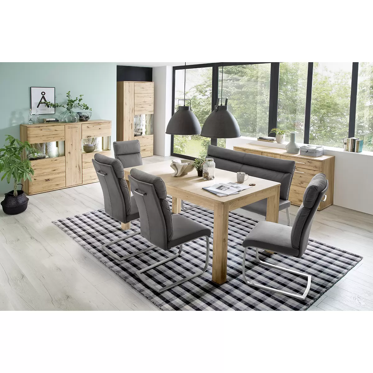 Stuhl Rabea grau,silber
