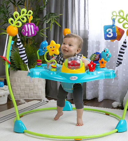 Baby Einstein Hüpfspielzeug und Aktivitätstisch - 2-in-1 - Curio