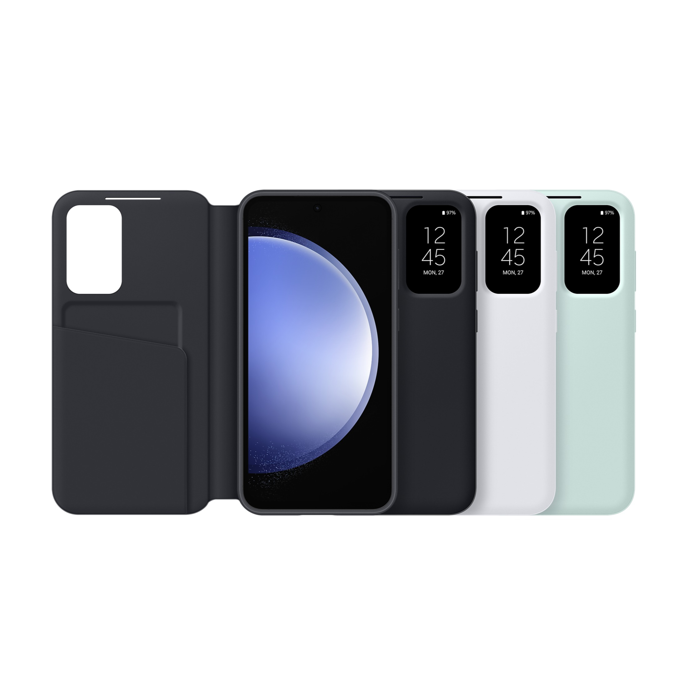 Galaxy S23 FE Smart View Book Cover Flipcase Hülle (EF-ZS711CWEGWW) - Weiss