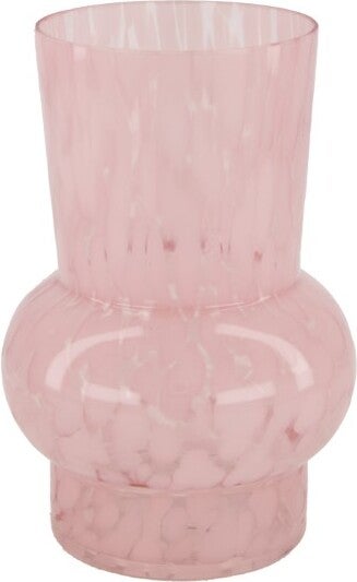 Dijk Natural Collections vaas op voet roze D 12 H 17,5 cm