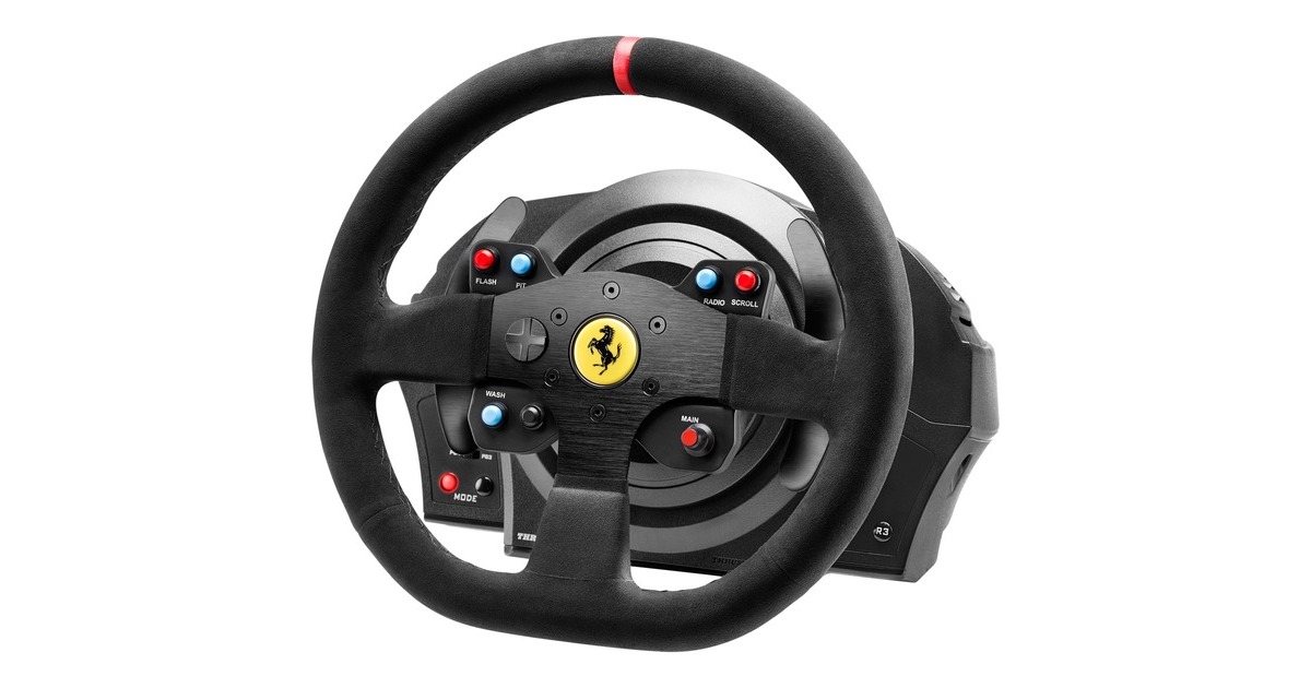 ThrustmasterT300 Ferrari Racing Wheel Alcantara Editie stuur  (Zwart, Pc, PlayStation 3, PlayStation 4, PlayStation 5)