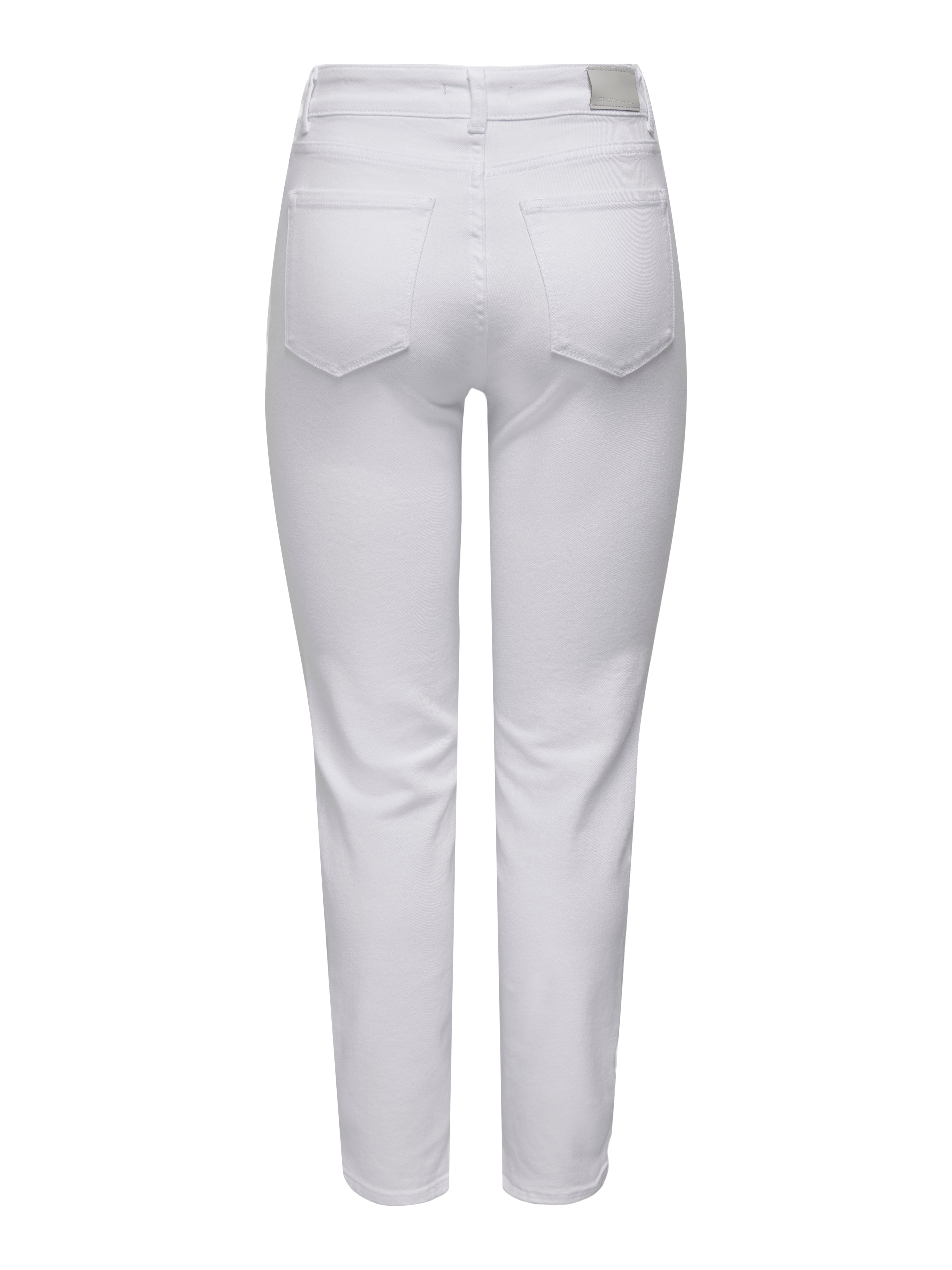 ONLEMILY Hohe Taille Gerade geschnitten Jeans White