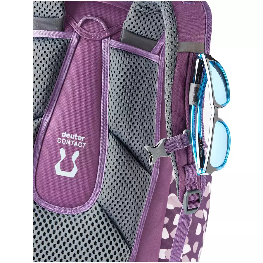 Deuter School Scula - Schulrucksack 49 cm plum dots