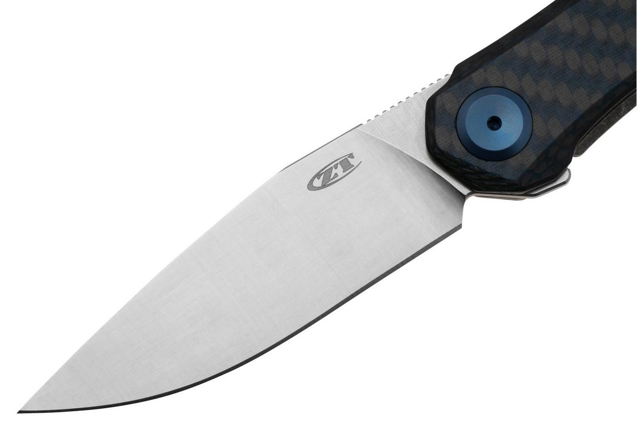 Zero Tolerance 0545BLUCF Factory Special Series, Blue Carbon Fiber, zakmes